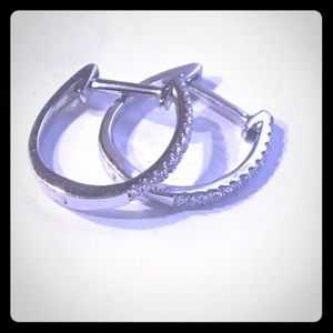 Diamond Hoop Earings